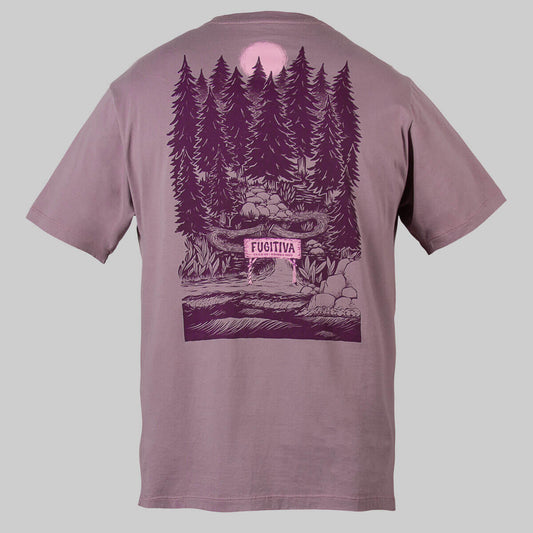 CAMISETA PARAISO MANGA CORTA - COLOR MORADO CLARO